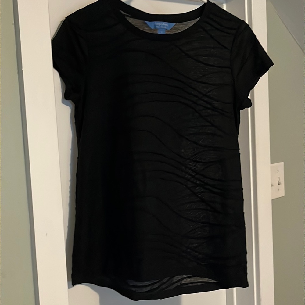Simply Vera Vera Wang Black Short Sleeve T